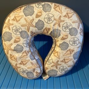 NWOT Coastal Haven Seashell Neck Travel Pillow